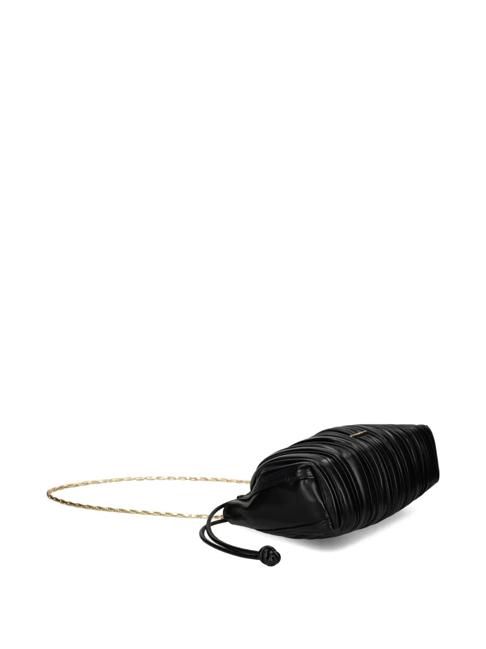 Calvin Klein Geplooide tas met ketting Zwart