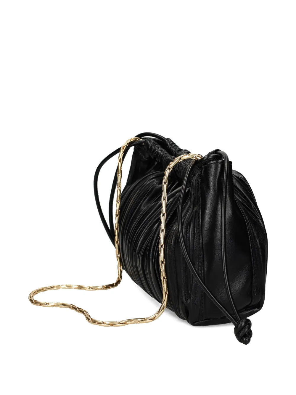 Calvin Klein Geplooide tas met ketting Zwart