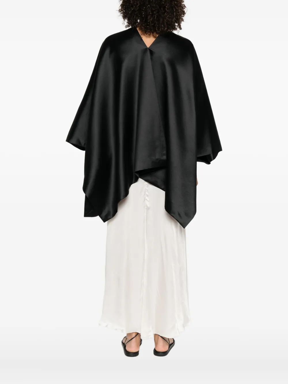 The Row V-neck Asymmetric Top In Black