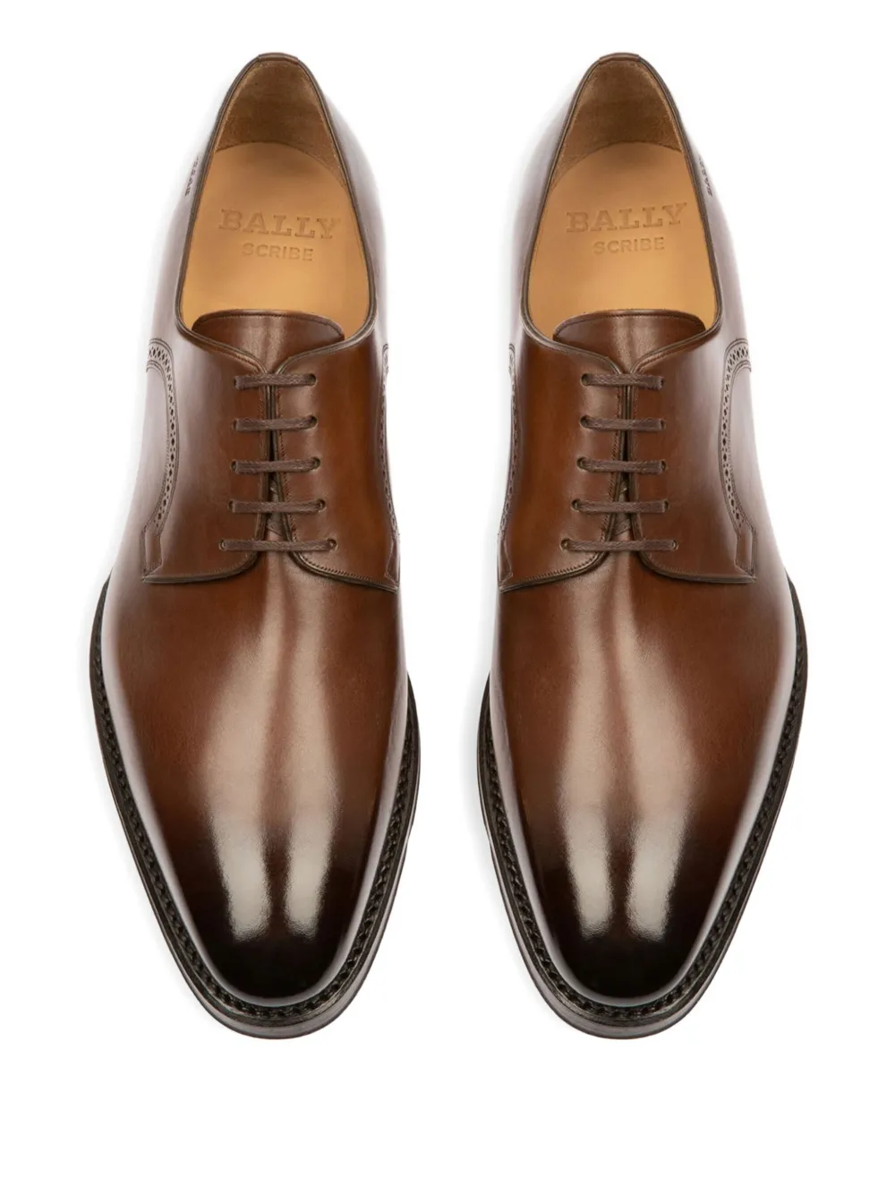 Bally Scamardo brogue-leren derby schoenen Bruin