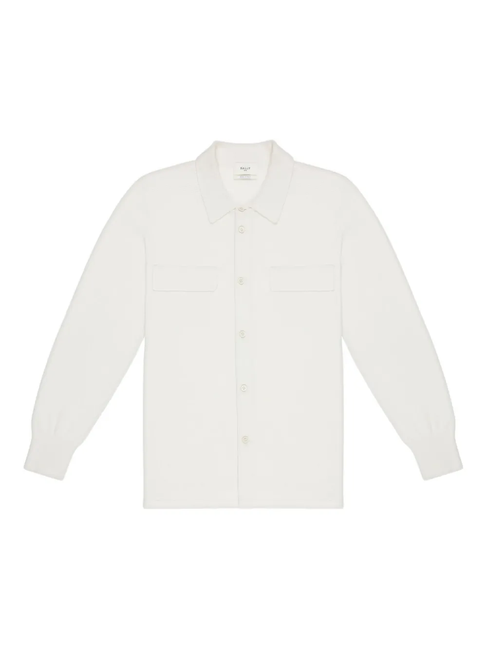 Bally camisa de cachemira con bolsillo de parche | blanco | Image 1