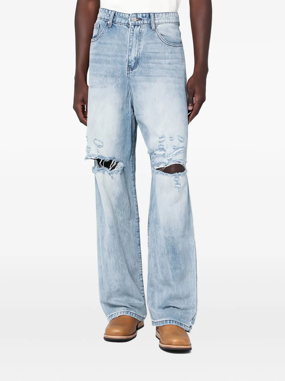 BASKETCASE GALLERY distressed-knee jeans | Blue | Image 1