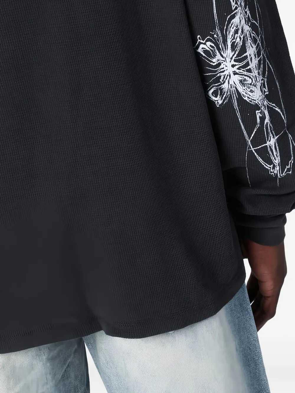 BASKETCASE GALLERY Sweater met abstracte print Grijs