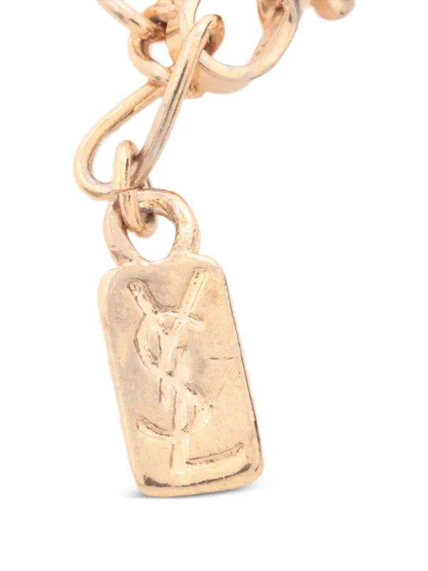Saint Laurent Pre-Owned YSL ハートペンダント ネックレス | ゴールド