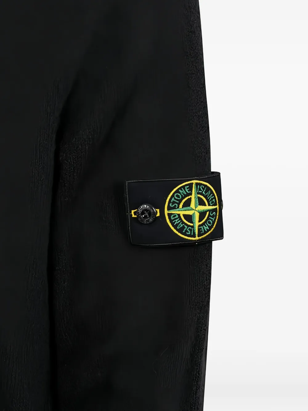 Stone Island 5100006 trui met capuchon en gaas-effect Zwart