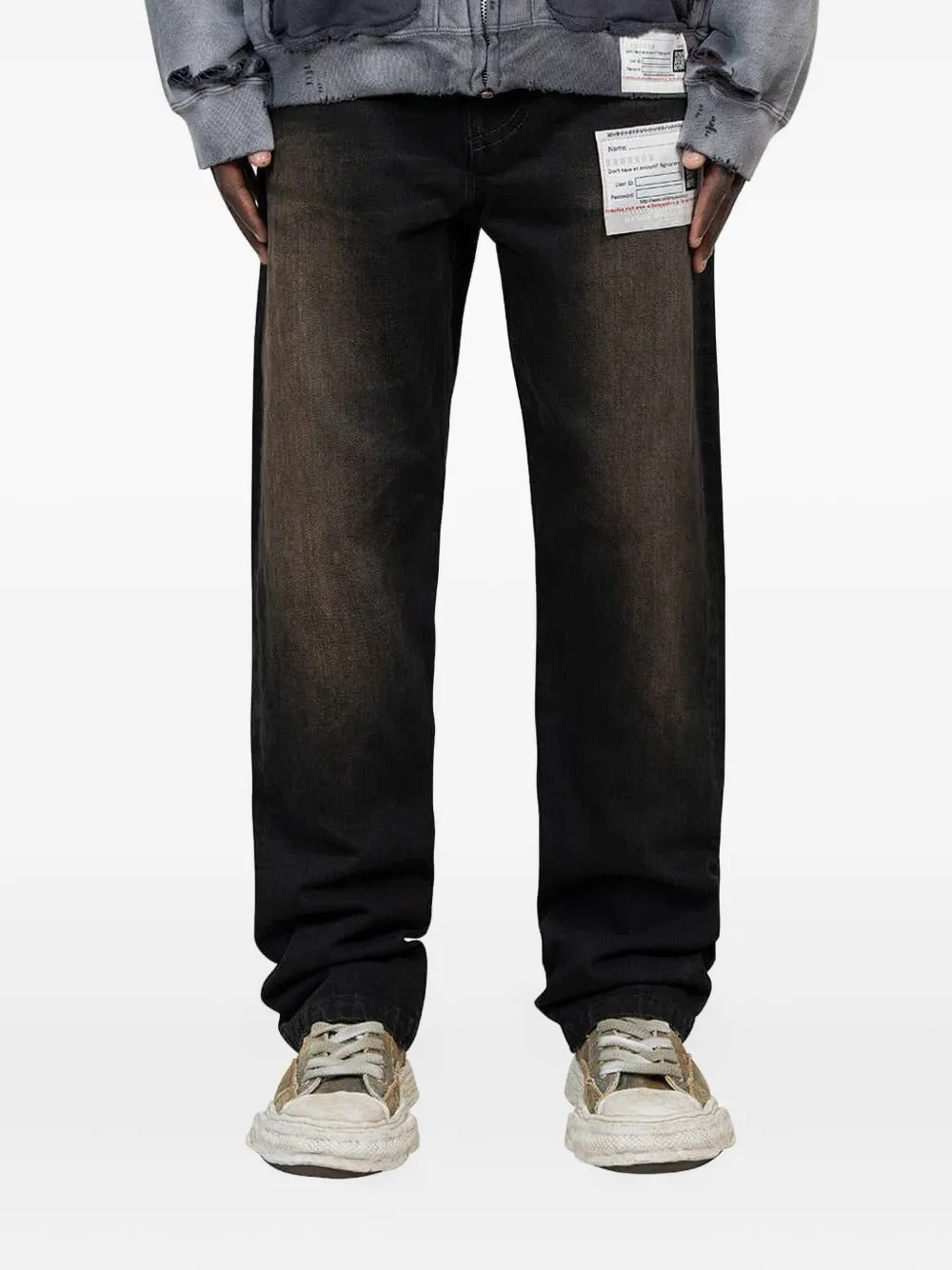 Maison MIHARA YASUHIRO Lola jeans - ブラック Maison MIHARA YASUHIRO Lola jeans - ブラック