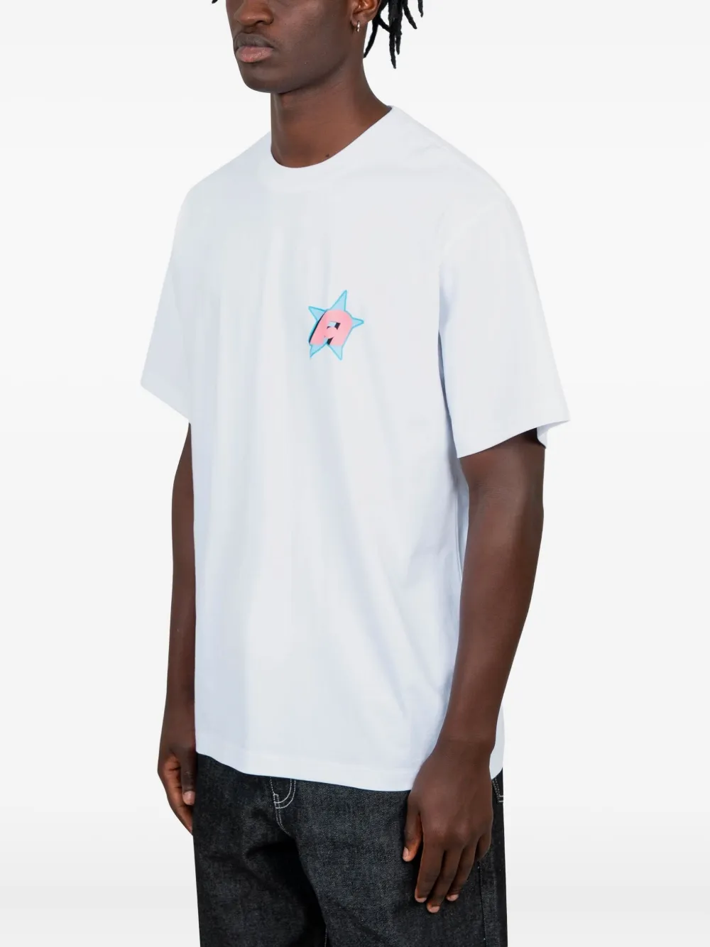 Dime T-shirt met sterrenprint - Wit