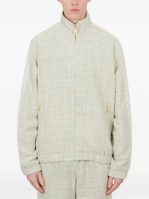 Drôle De Monsieur tweed lace-insert track top