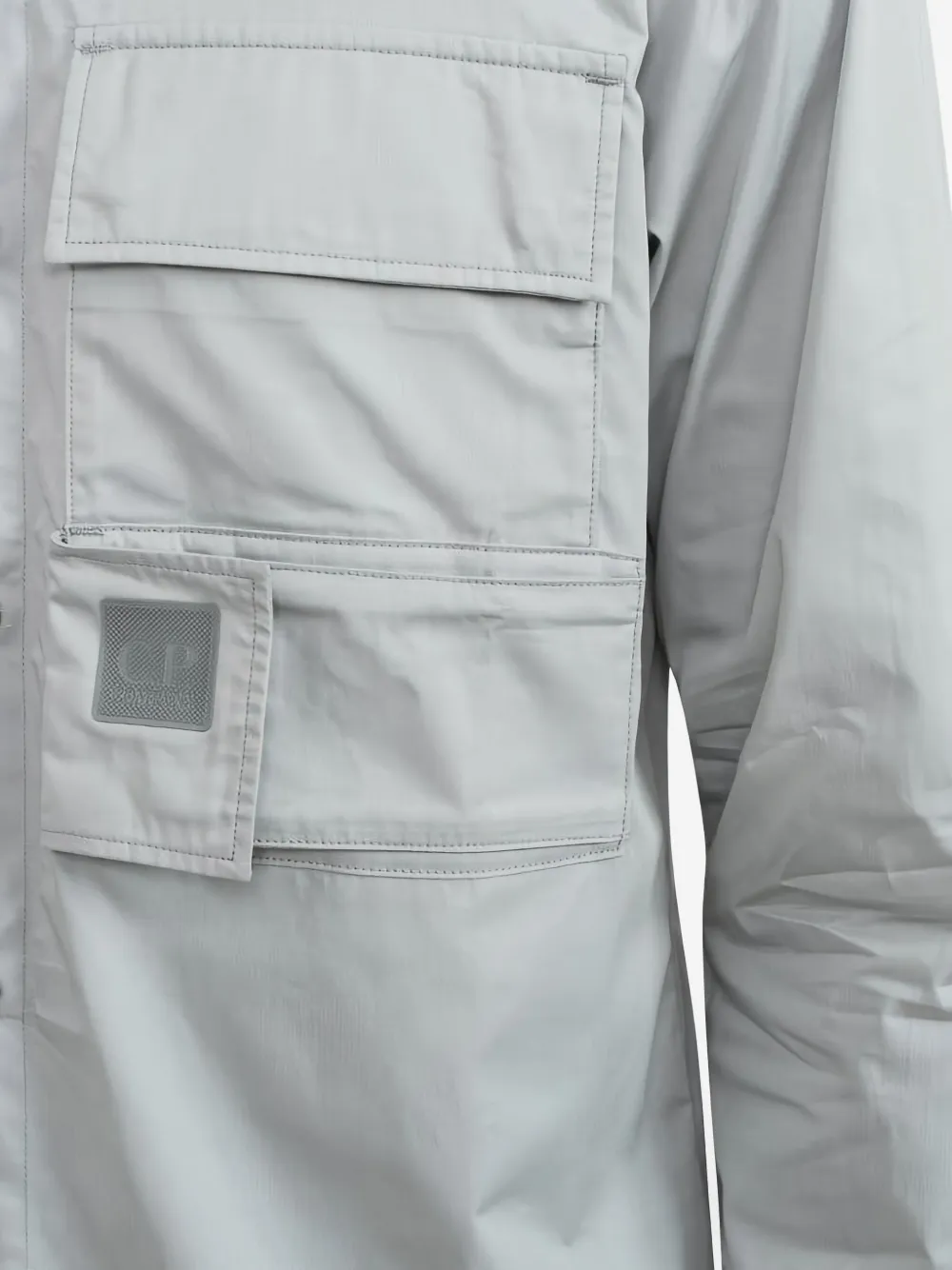 C.P. Company Overhemd met meerdere zakken van biologisch katoen Grijs