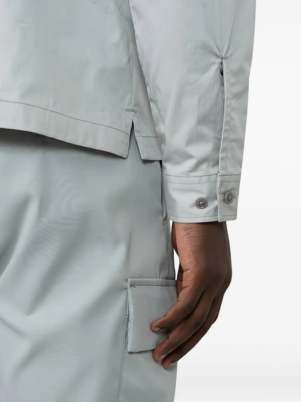 C.P. Company Overhemd met meerdere zakken van biologisch katoen Grijs