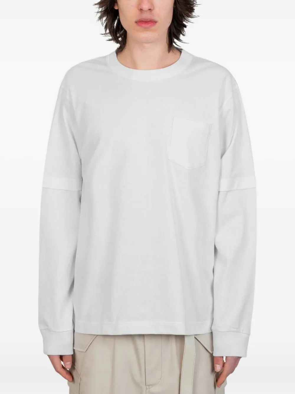 sacai James Dean long-sleeve T-shirt | White | Image 1
