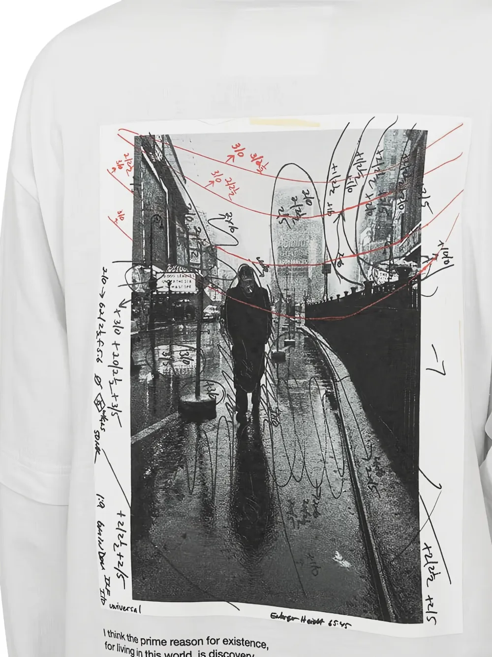 Sacai James Dean Langarmshirt In White