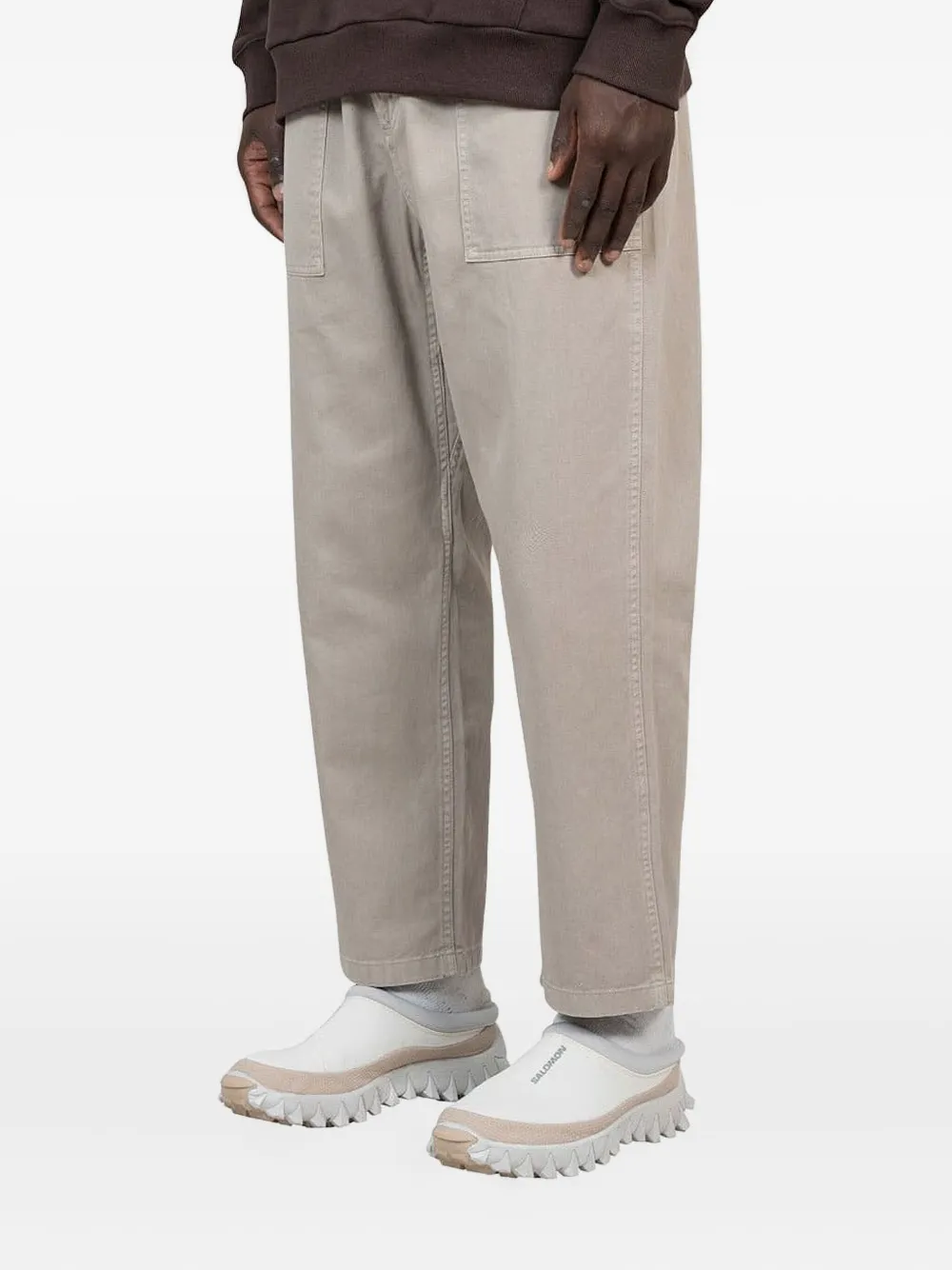 Gramicci Katoenen broek met zakdetail Beige