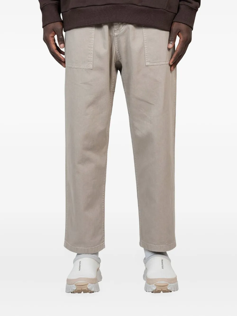 Gramicci Katoenen broek met zakdetail Beige