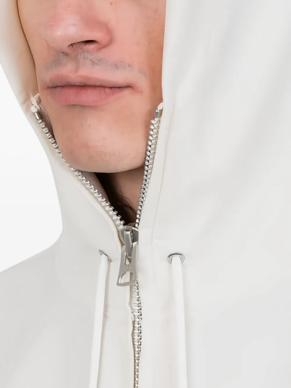 sacai zip-up hoodie Wit
