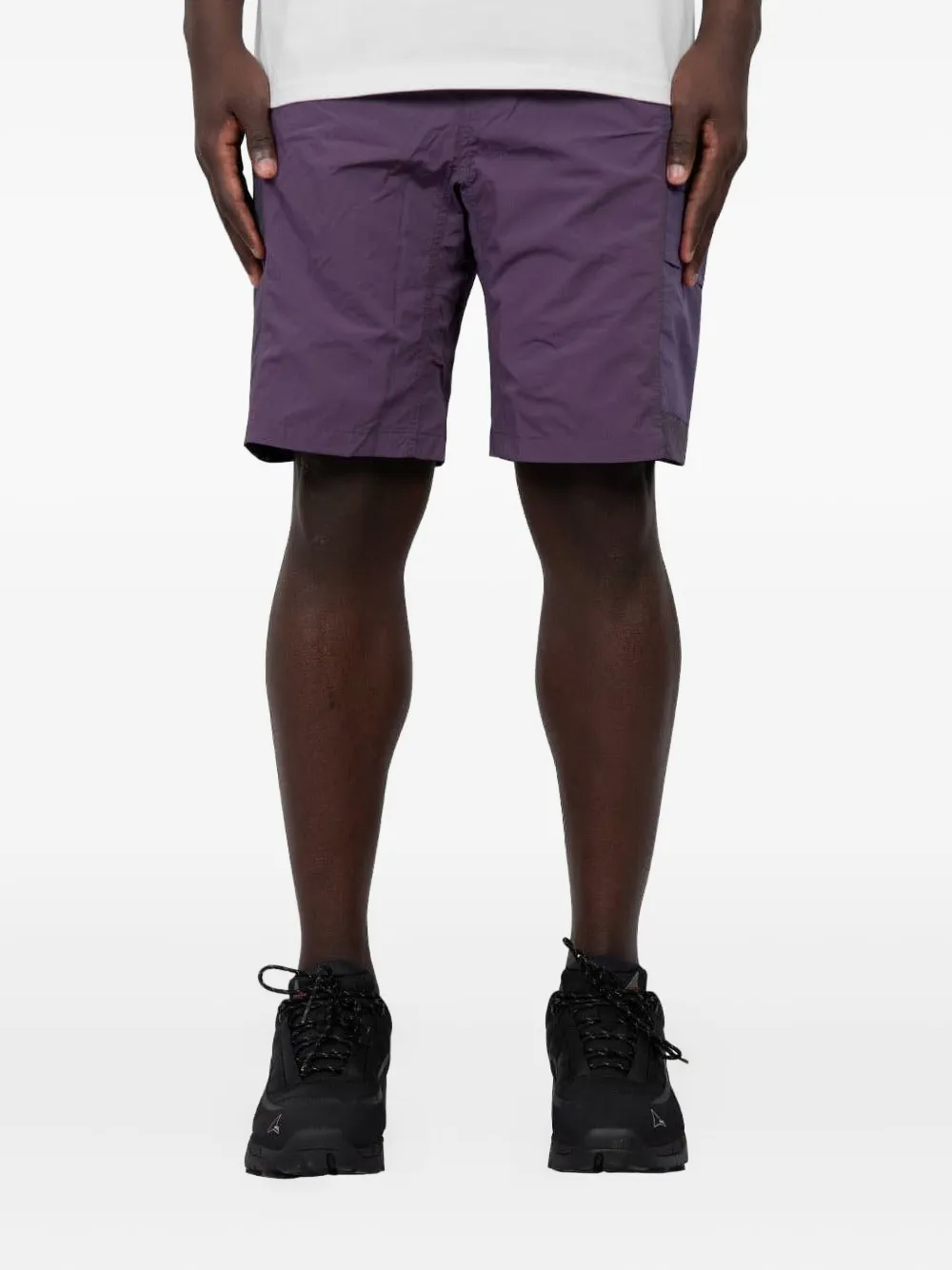 Gramicci Shorts met patchwork Paars