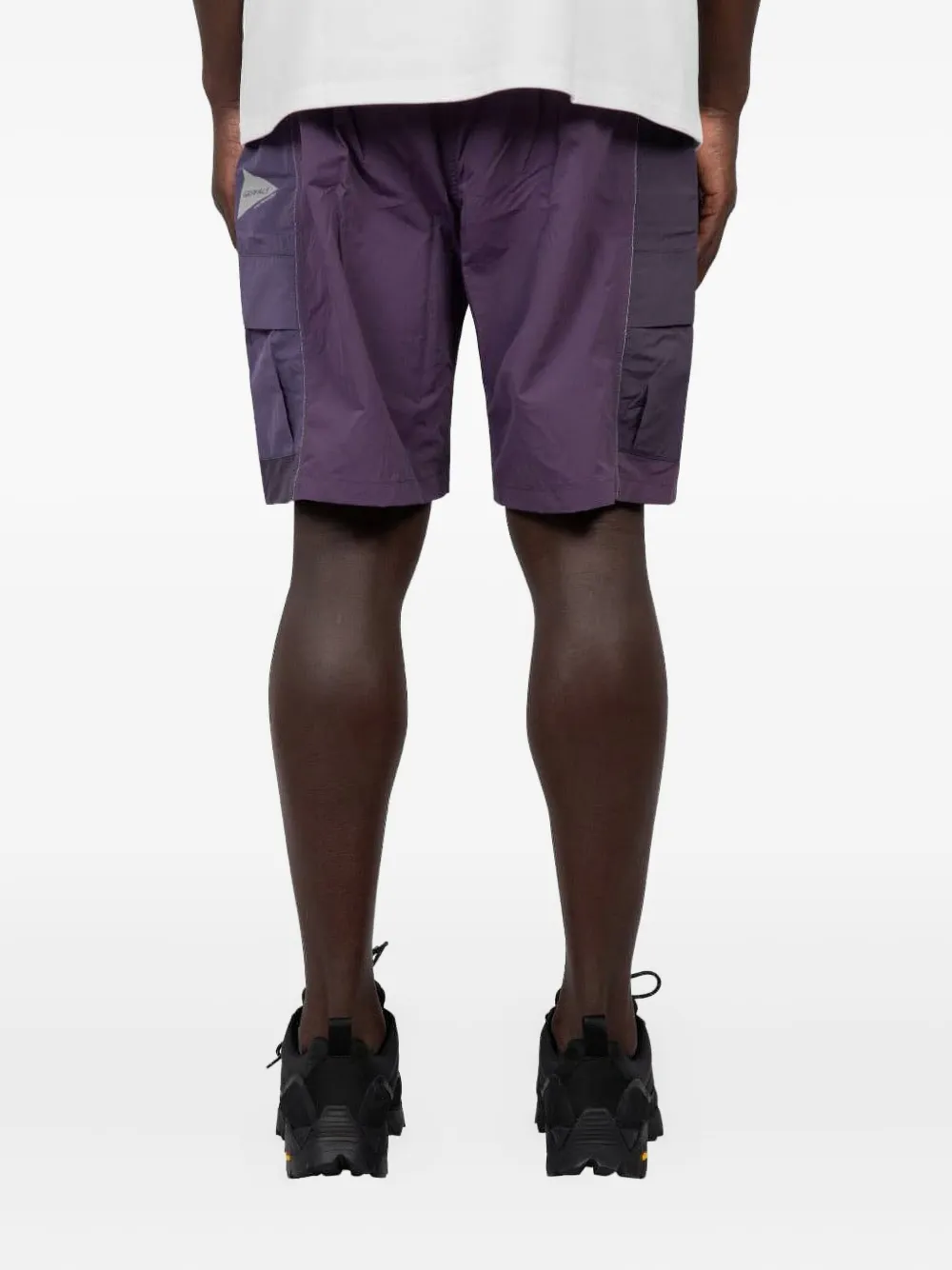 Gramicci Shorts met patchwork Paars