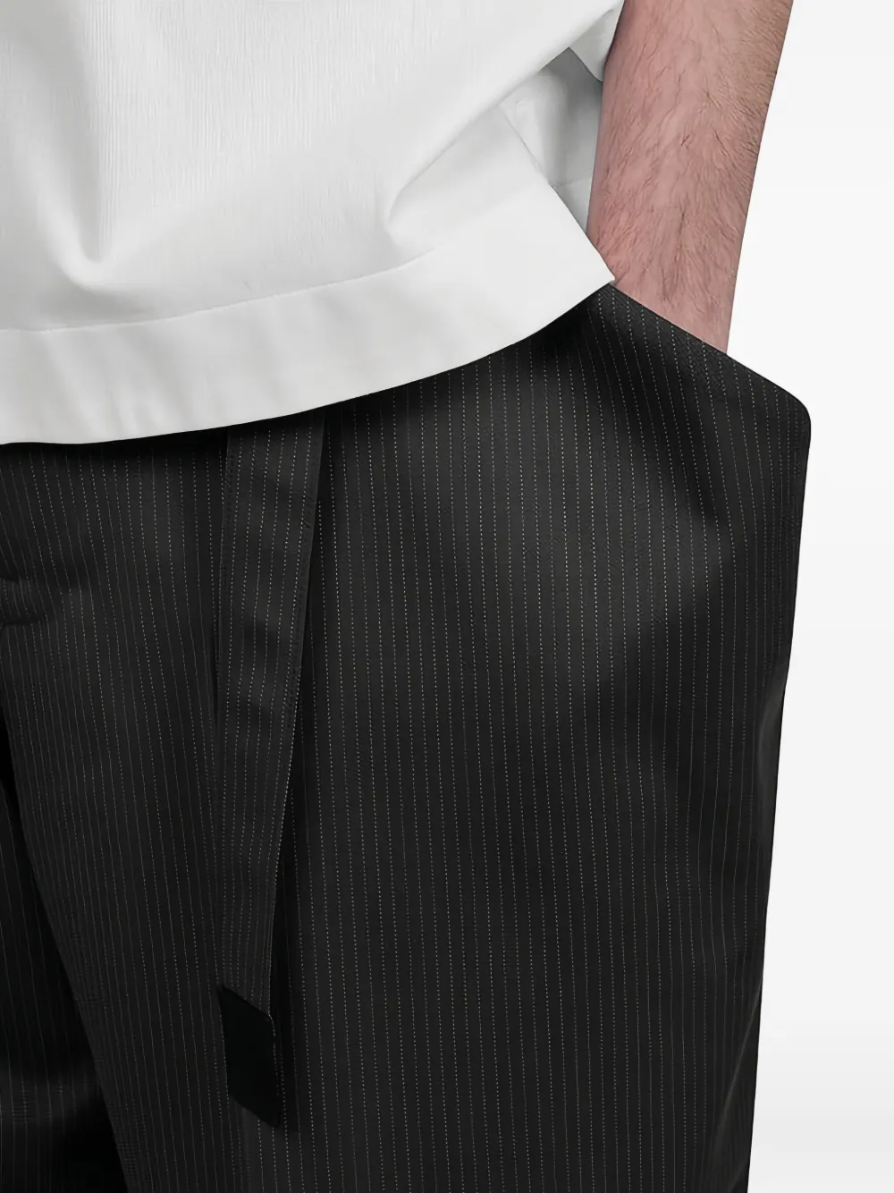 sacai Wollen broek Zwart