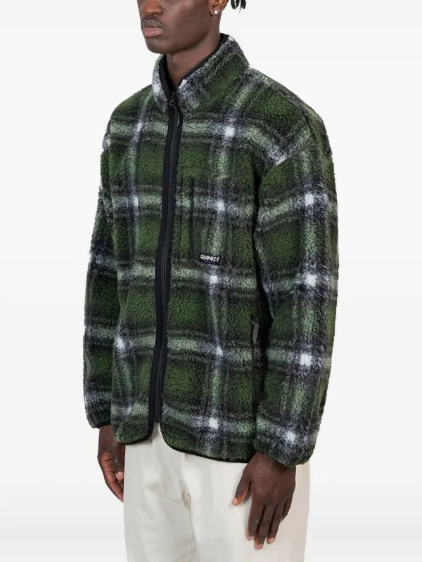 Gramicci Plaid Fleece Jacket | Green | FARFETCH