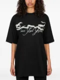 C.P. Company ribbon-print spray-effect t-shirt - Black