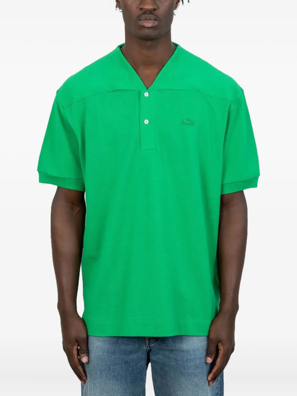 Lacoste logo-appliqué polo shirt - TAUPE Lacoste logo-appliqué polo shirt - TAUPE