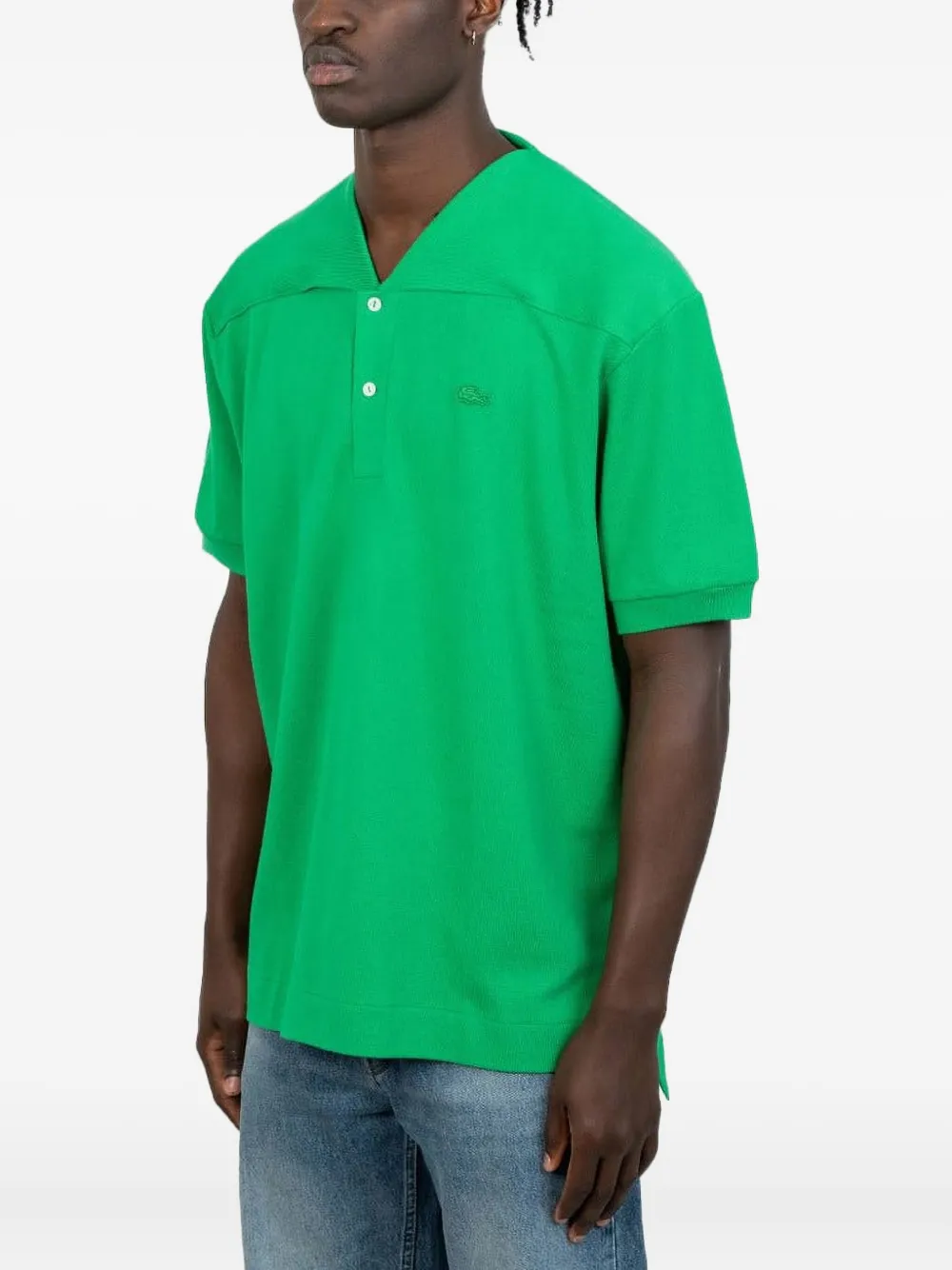 Lacoste Poloshirt met logo-applicatie TAUPE