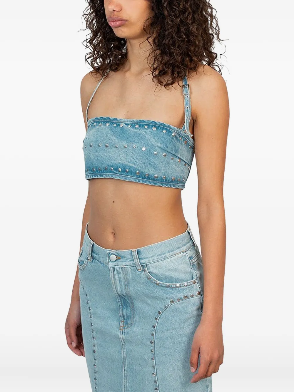Gimaguas Luna Jeanstop Mit Nietendetail In Blue