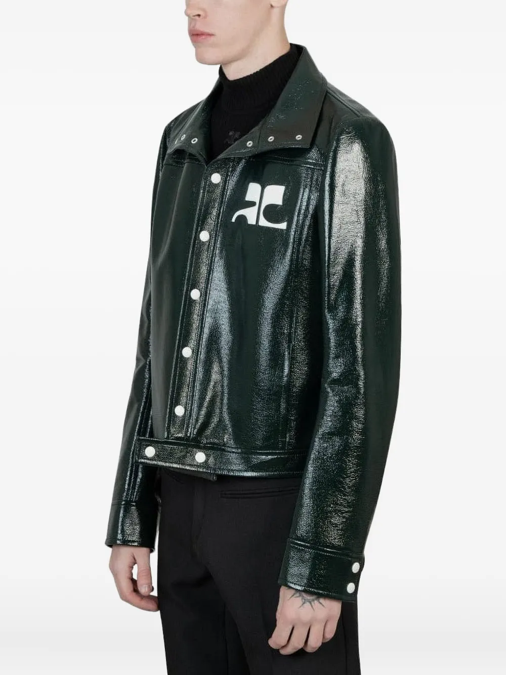 Courrèges Reedition Vinyl jacket | Green | Image 1