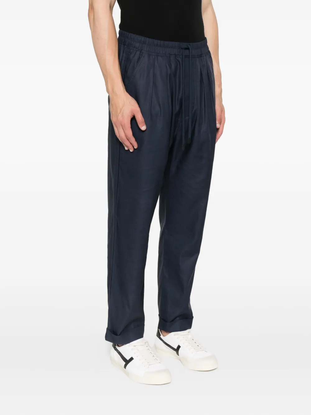 TOM FORD Broek met trekkoord Blauw