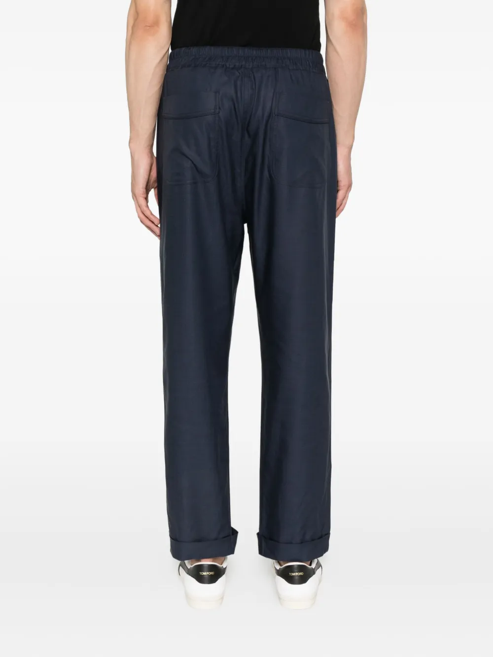 TOM FORD Broek met trekkoord Blauw