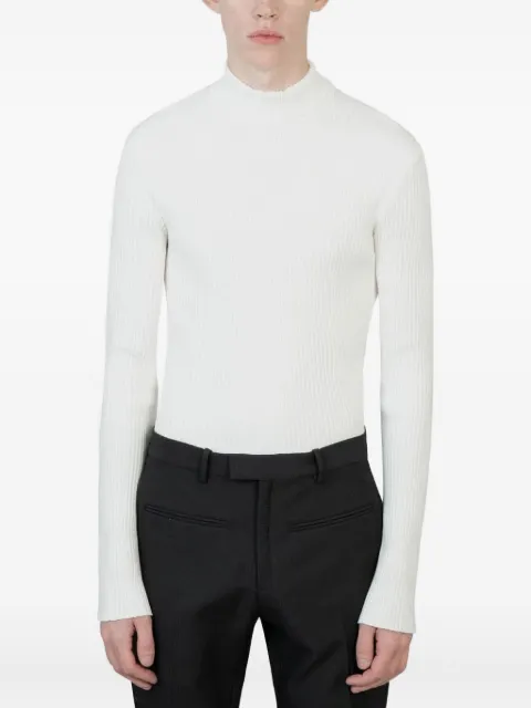Courrèges ribbed mock-neck sweater