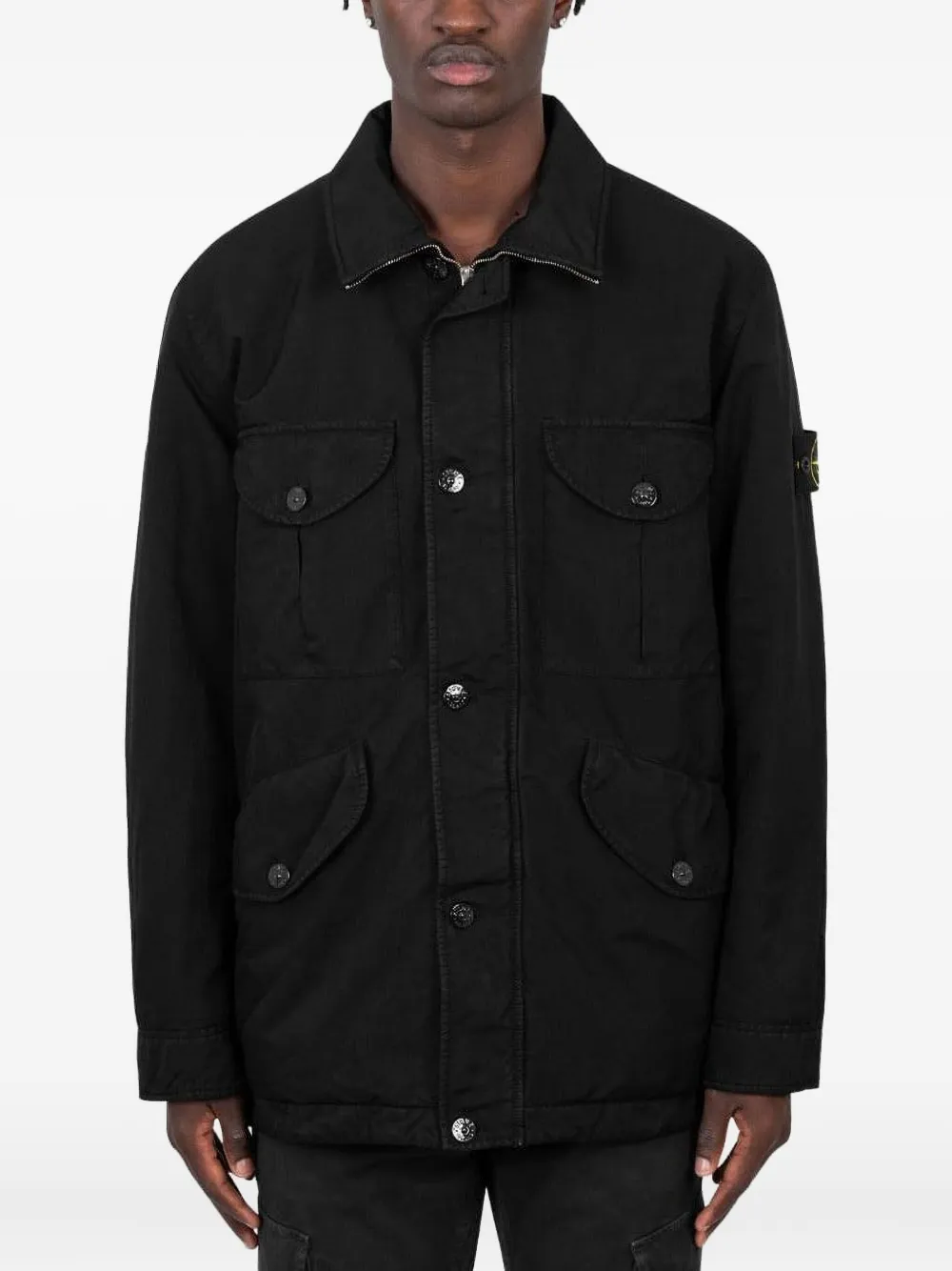 C.P. Company Compass-badge jacket - ブラック C.P. Company Compass-badge jacket - ブラック