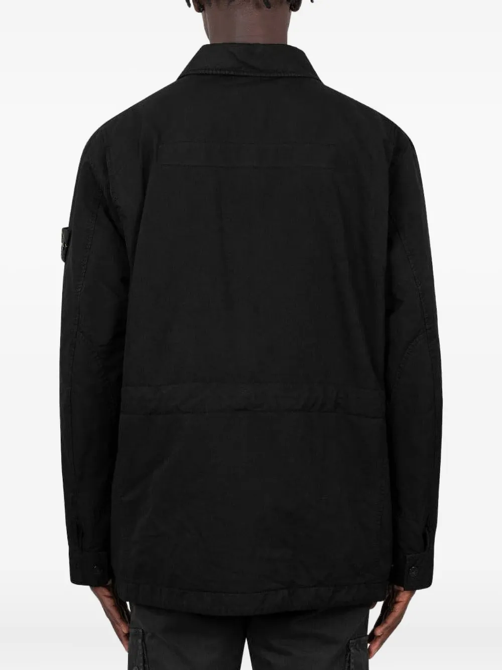 Stone Island Jack met Compass-logopatch Zwart