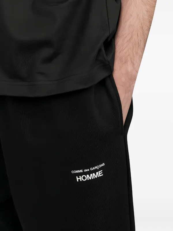 Comme Des Garçons Homme Logo Track Pants | Black | FARFETCH HK