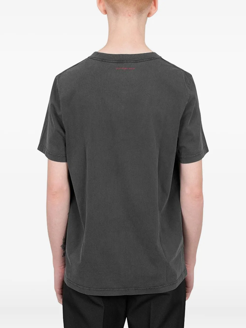 Courrèges T-shirt met logoprint Grijs