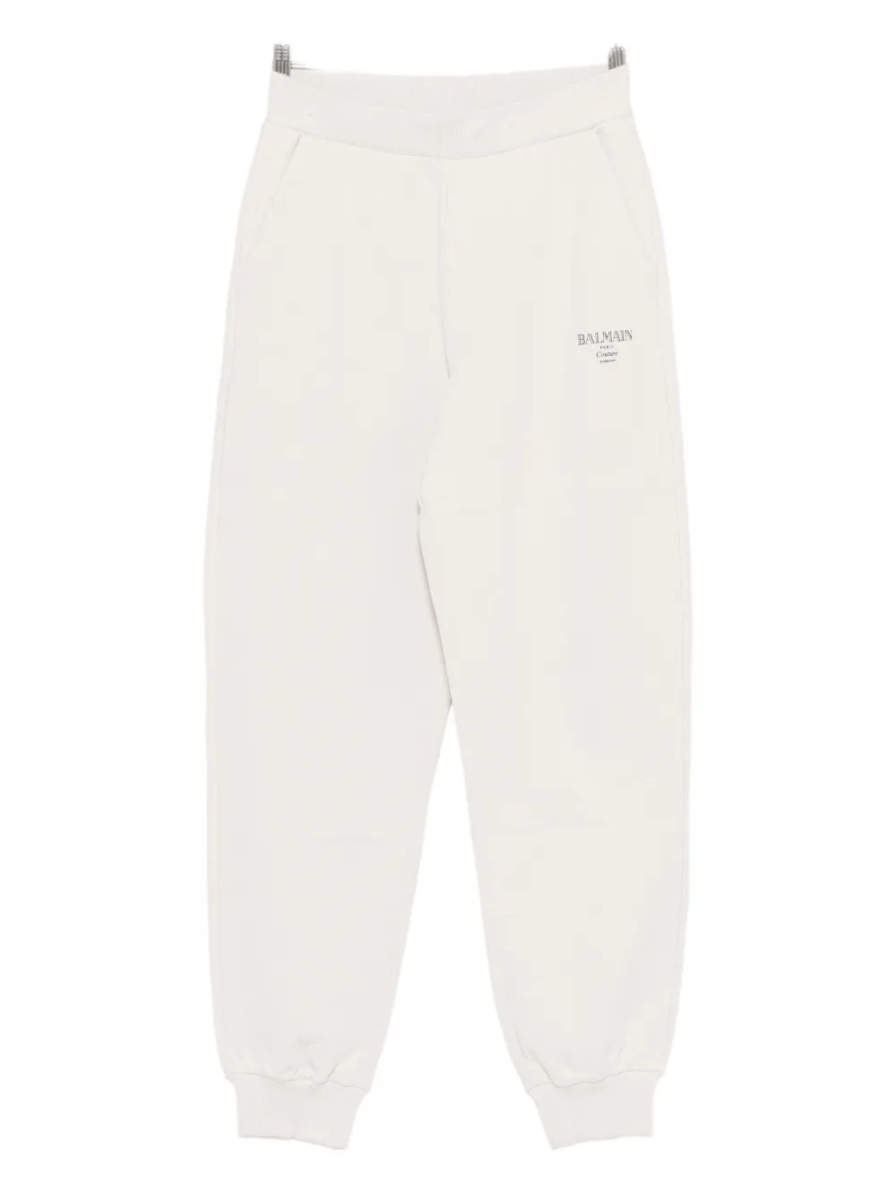 Balmain Kids Pantaloni sportivi con ricamo logo - Toni neutri