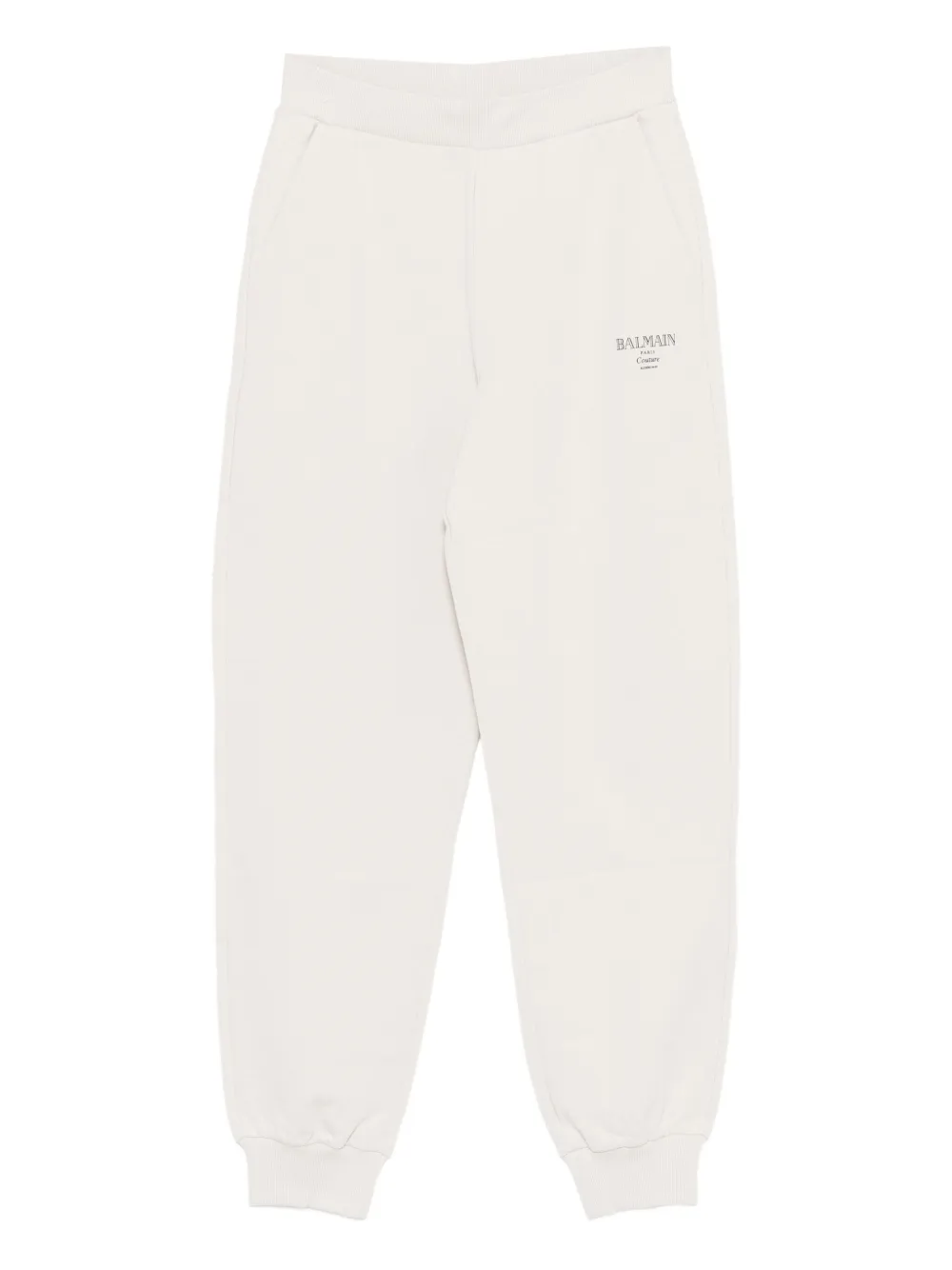 Balmain Kids Trainingsbroek met geborduurd logo Beige