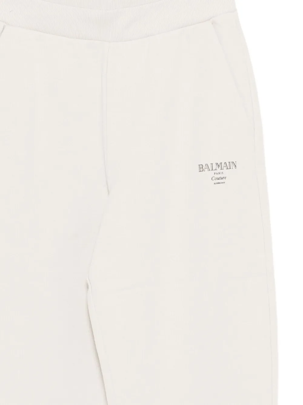 Balmain Kids Trainingsbroek met geborduurd logo Beige