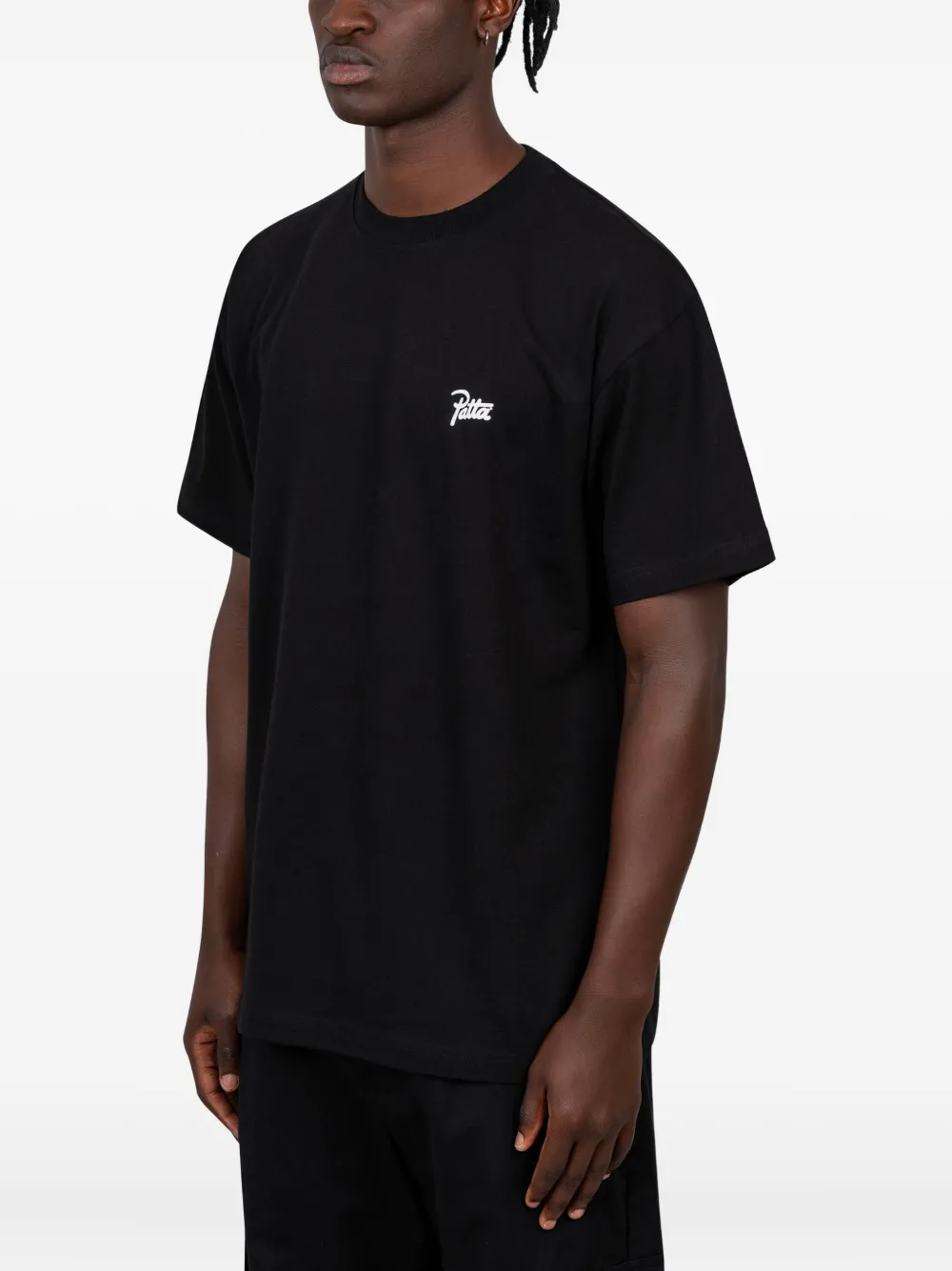 PATTA Bark katoenen T-shirt met grafische print - Zwart