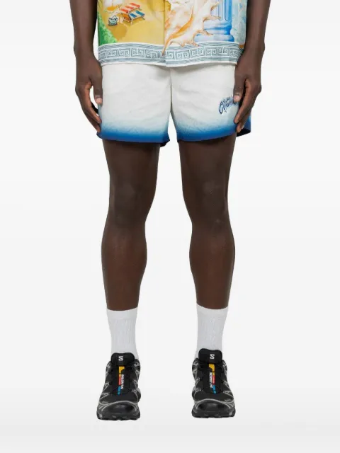 Casablanca logo-print ombré-effect shorts