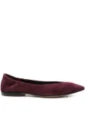 Pomme D´Or pointed-toe suede ballet flats - Red