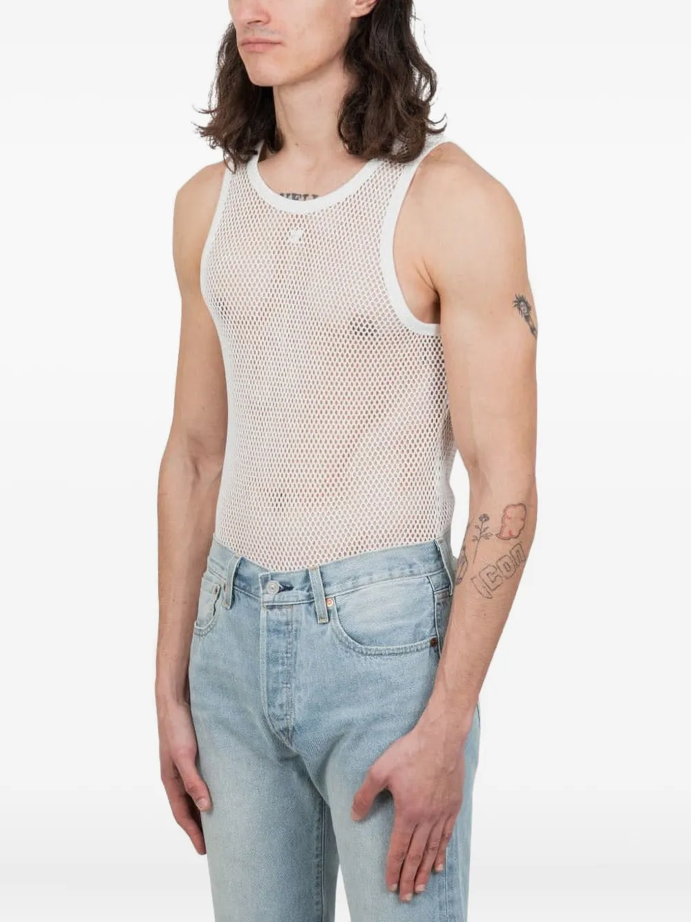 C.P. Company mesh vest Wit