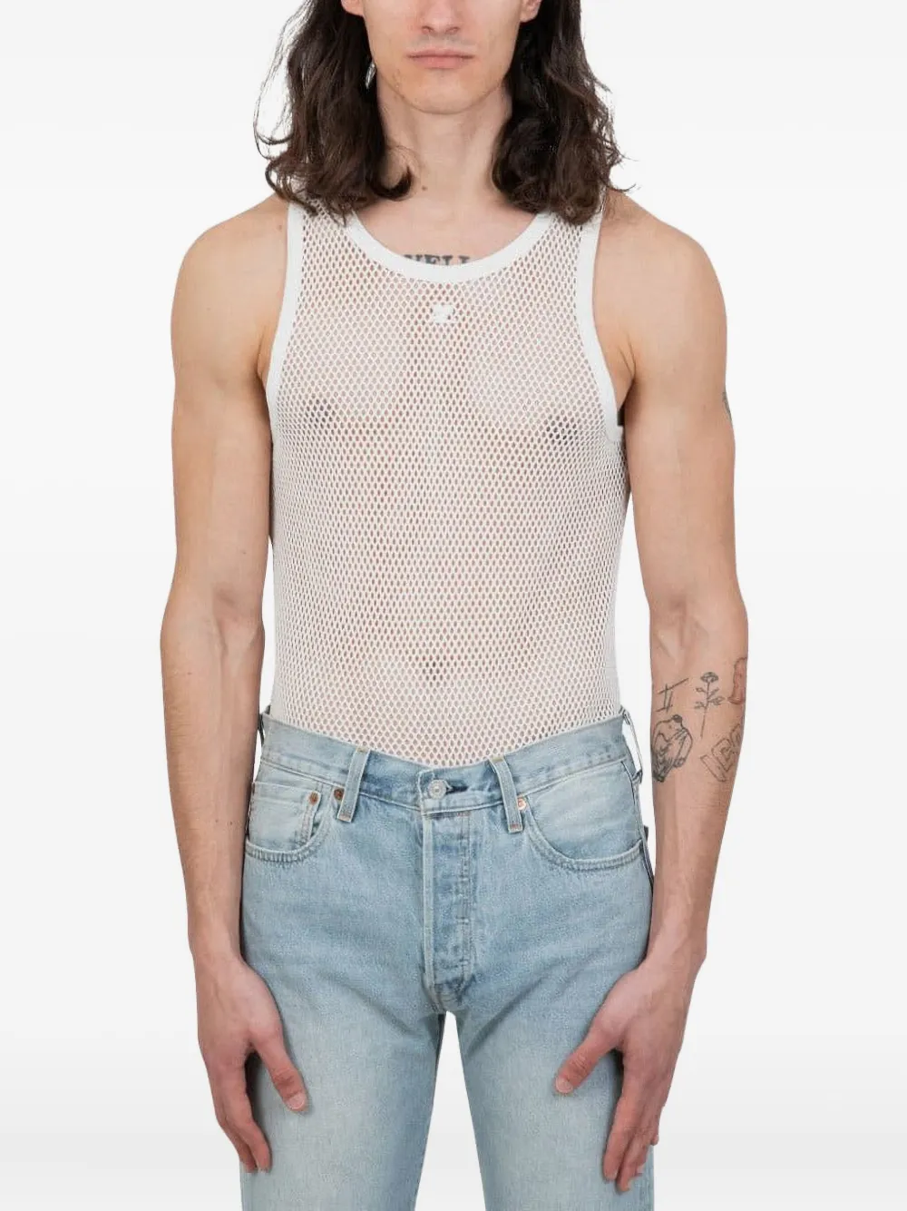 C.P. Company mesh vest Wit