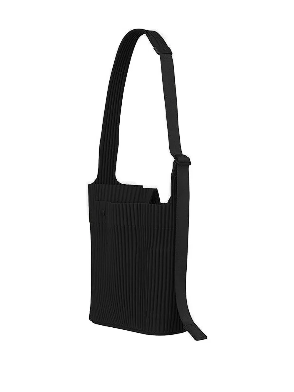 Issey Miyake Pleated Tote Bag In Black