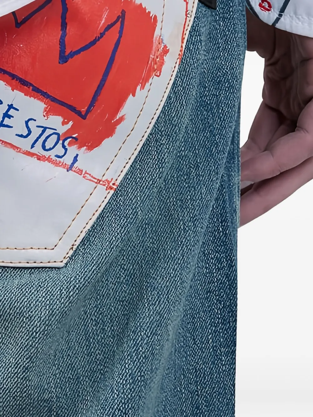 Junya Watanabe MAN Jeans met opgestikte zakken Blauw