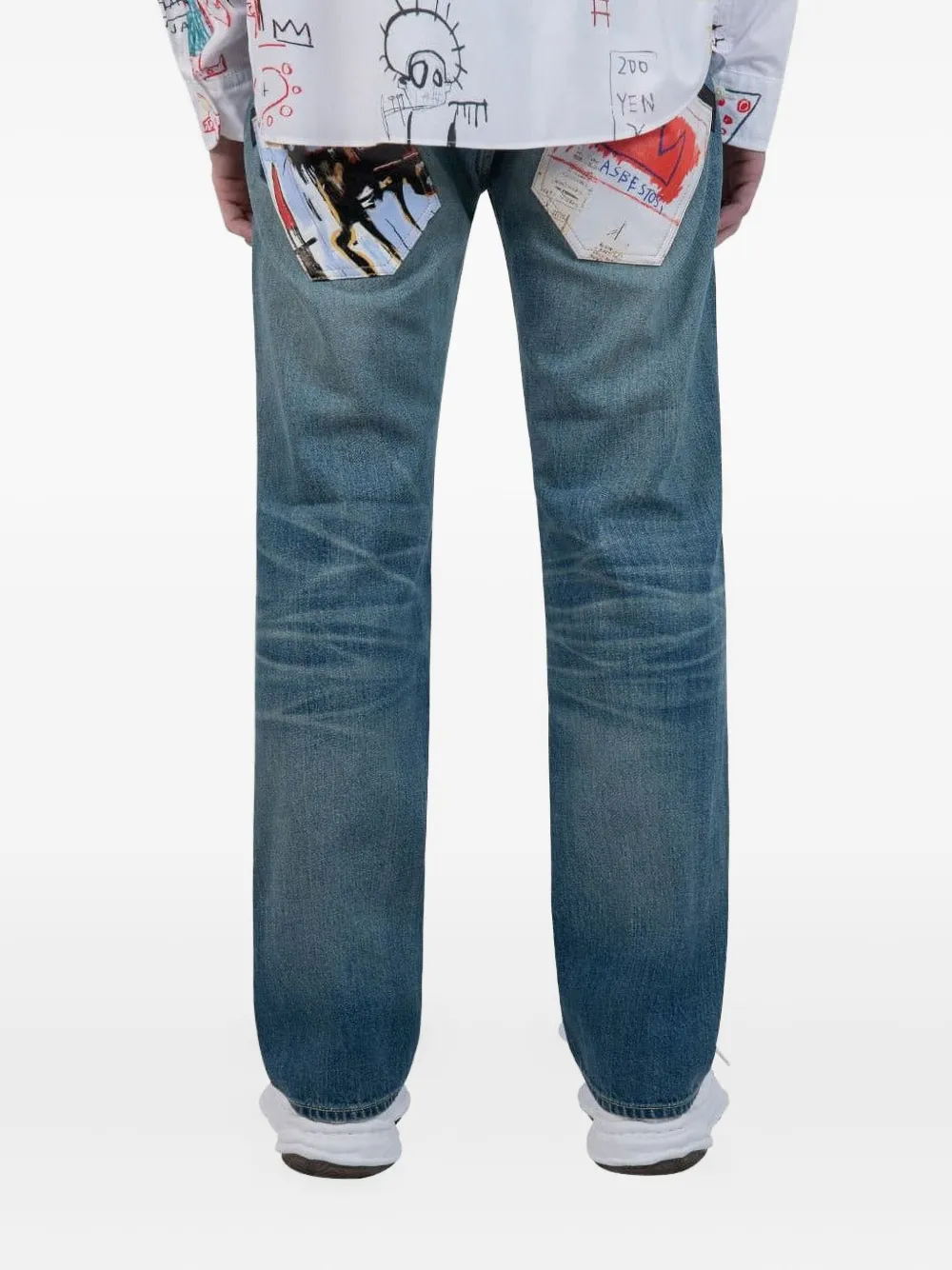Junya Watanabe MAN Jeans met opgestikte zakken Blauw
