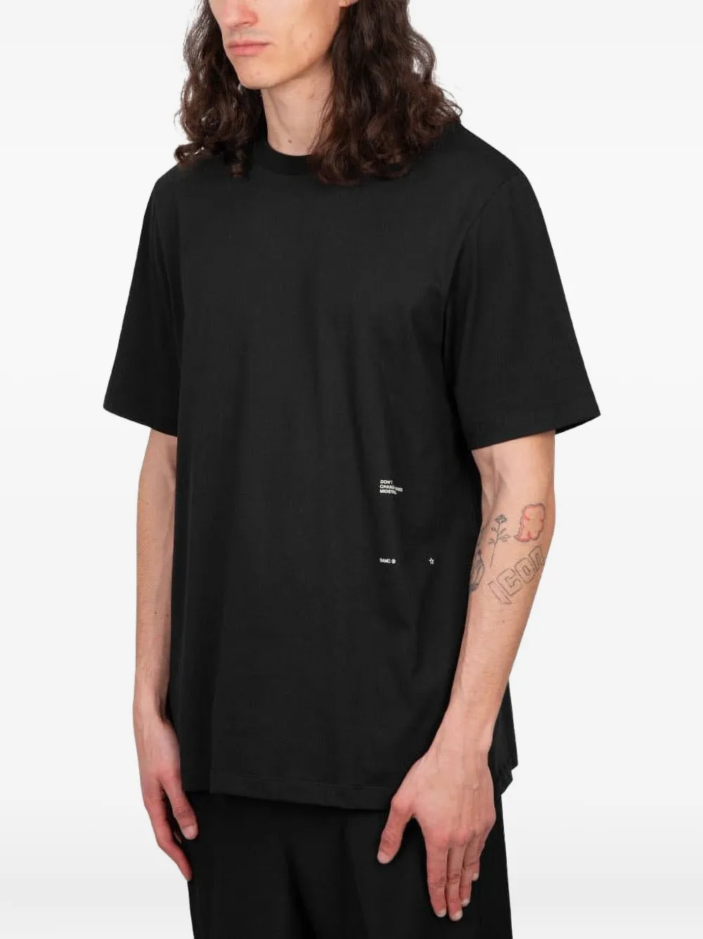 OAMC T-shirt met grafische print Noir