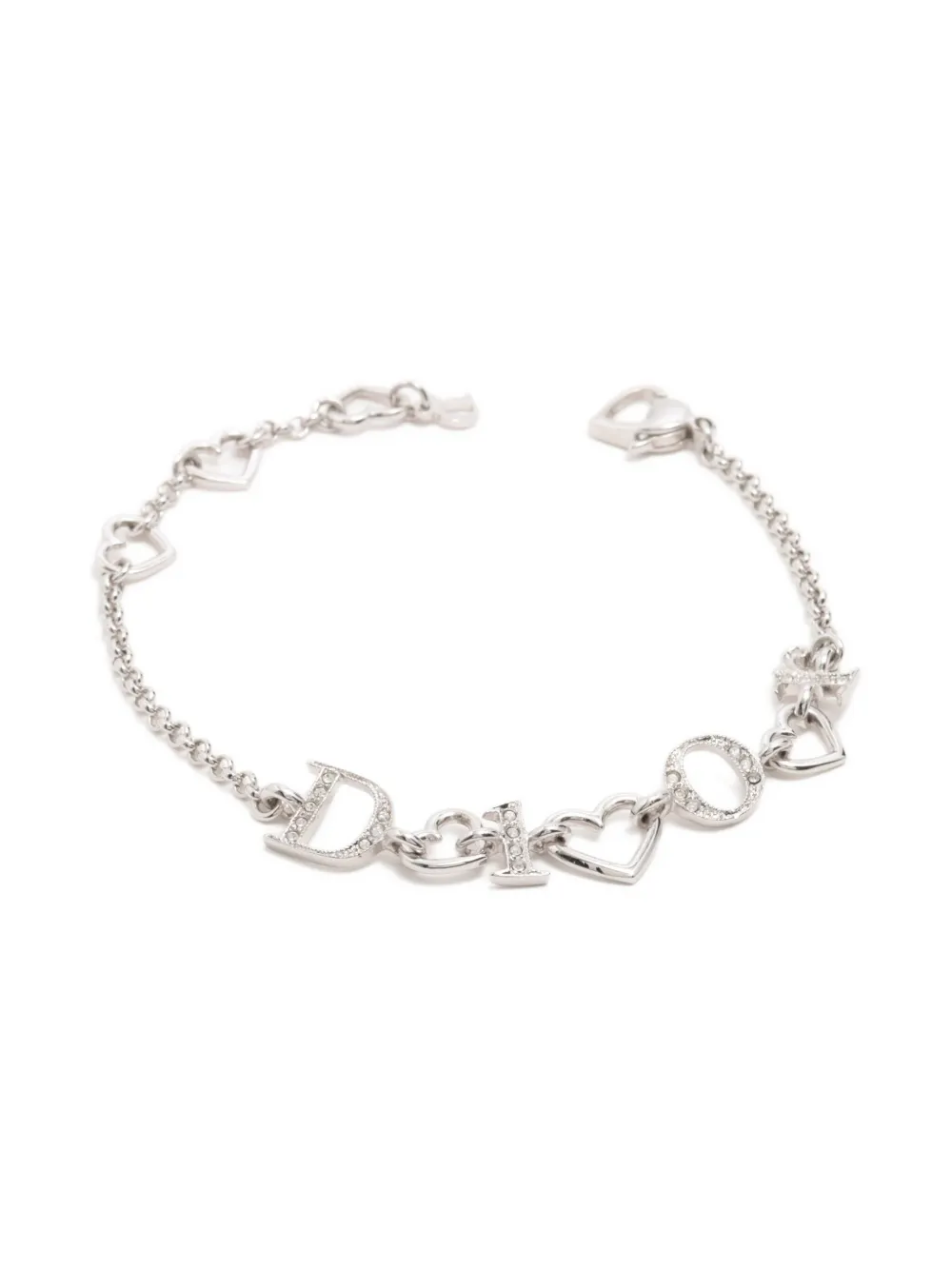 Christian Dior Pre-Owned クリスタル ブレスレット - シルバートーン Christian Dior Pre-Owned クリスタル ブレスレット - シルバートーン