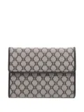 Celine Pre-Owned 2023 Macadam pattern canvas bi-fold wallet - Grey