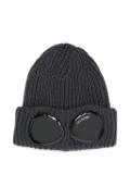 C.P. Company goggle-detail wool beanie - Blue